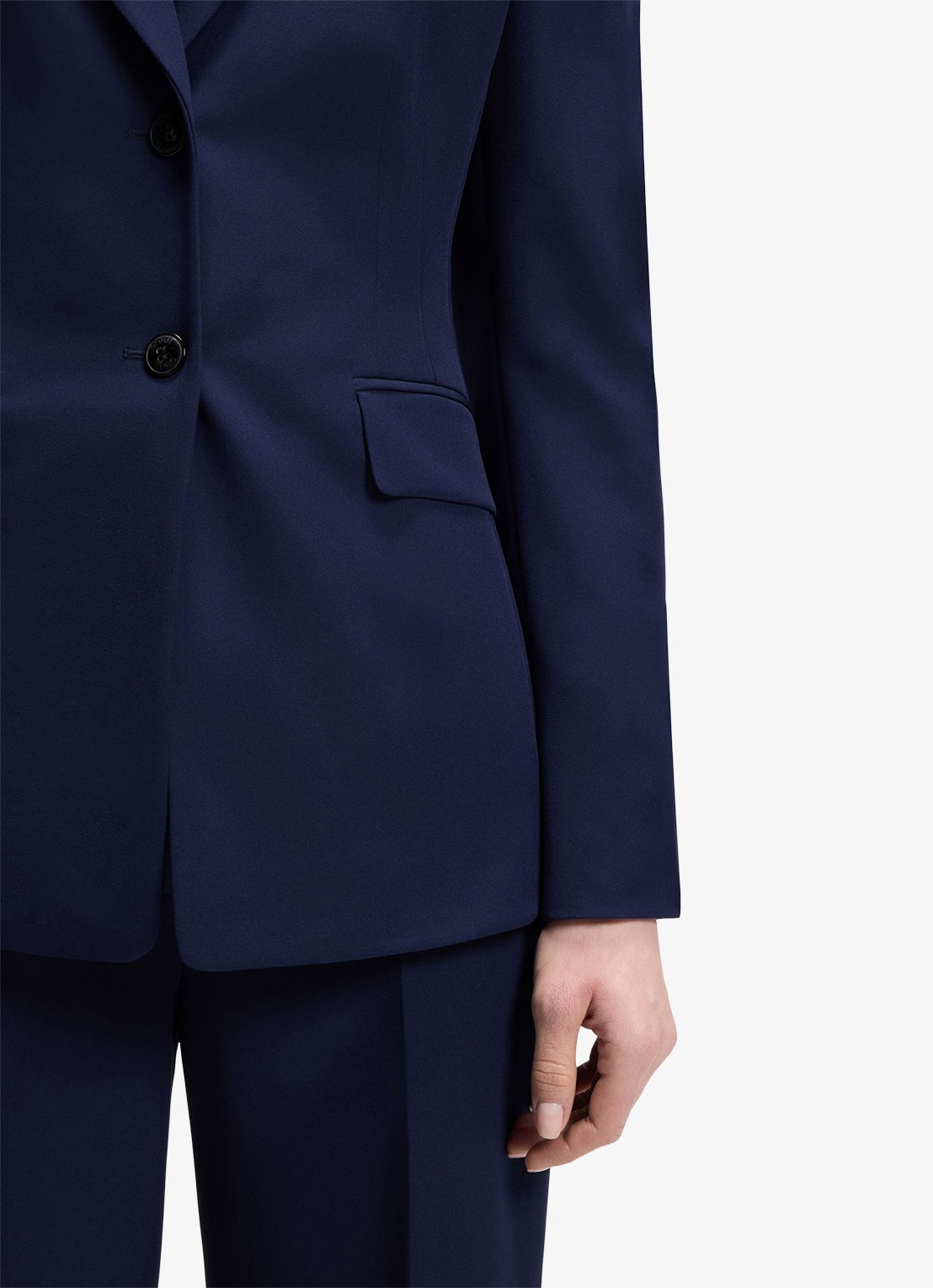 HUGO Regular-fit blazer van stretchmateriaal - detail 5 donkerblauw