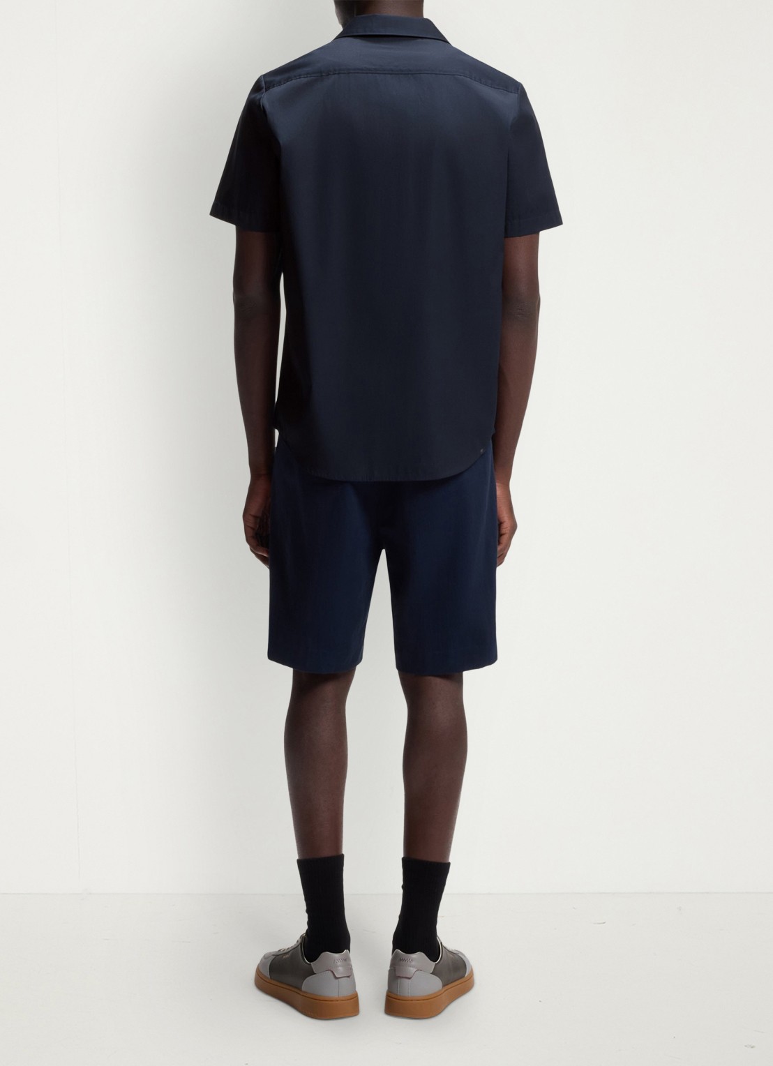 HUGO Regular fit overhemd van katoen - achterkant blauw
