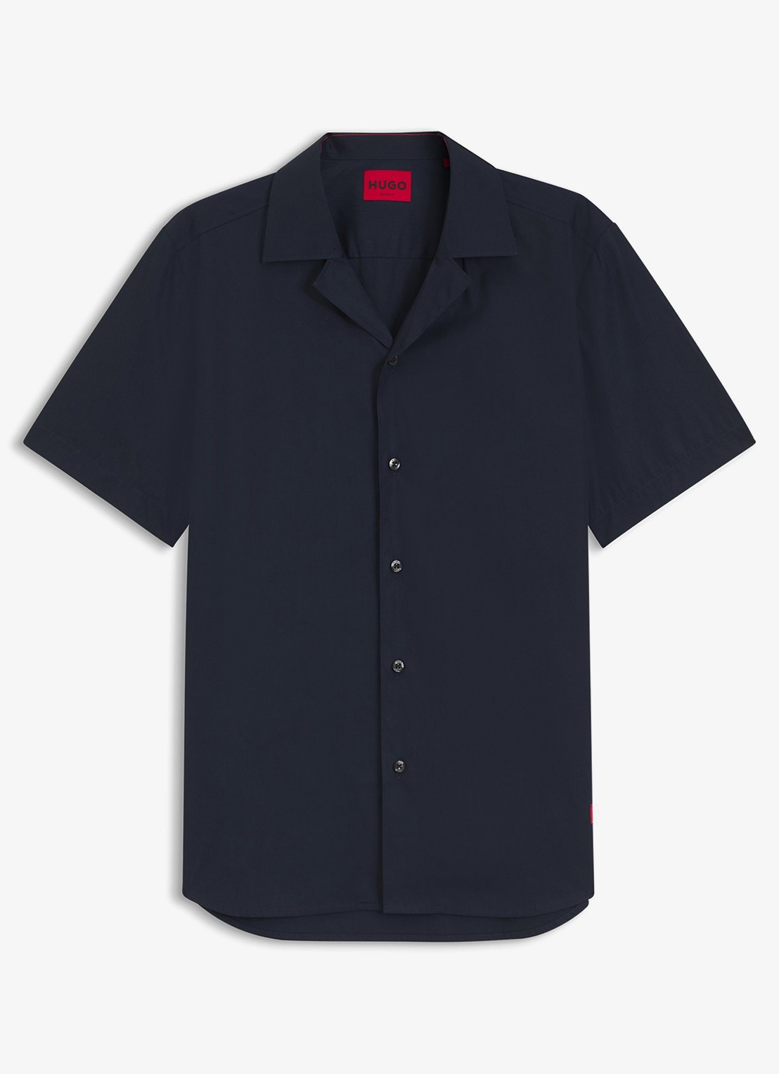 HUGO Regular fit overhemd van katoen - voorkant 6 blauw