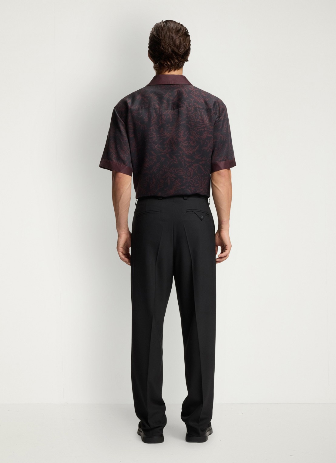 HUGO Regular fit pantalon met steekzakken - achterkant 6 zwart