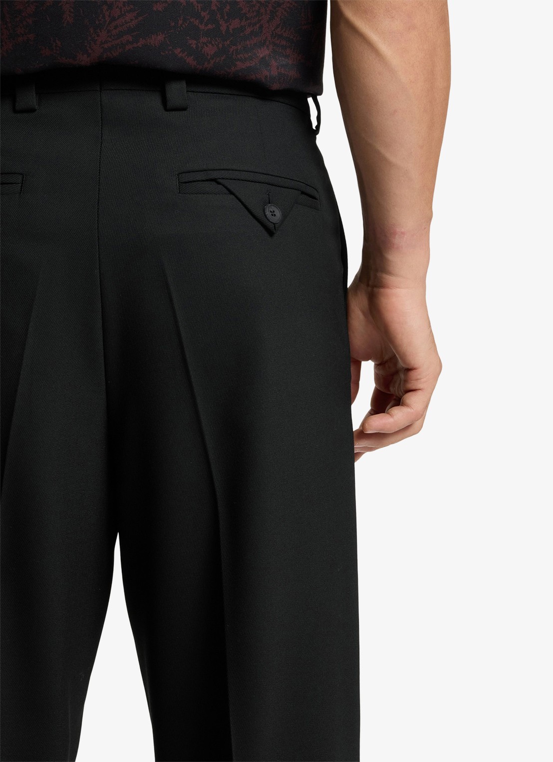 HUGO Regular fit pantalon met steekzakken - detail 2 zwart