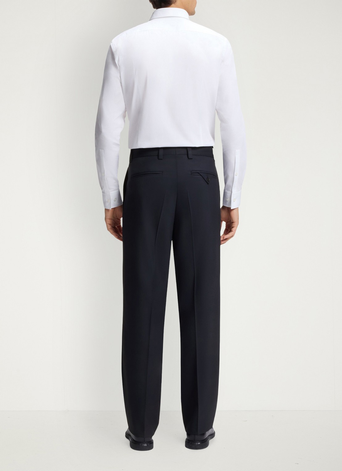 HUGO Regular fit pantalon met steekzakken - achterkant 3 donkerblauw