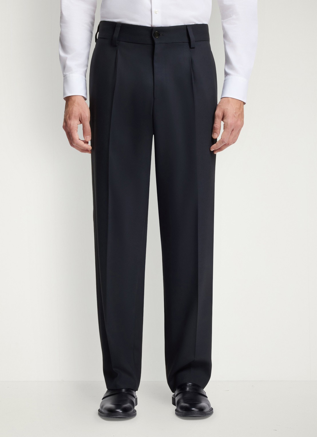 HUGO Regular fit pantalon met steekzakken - detail 4 donkerblauw
