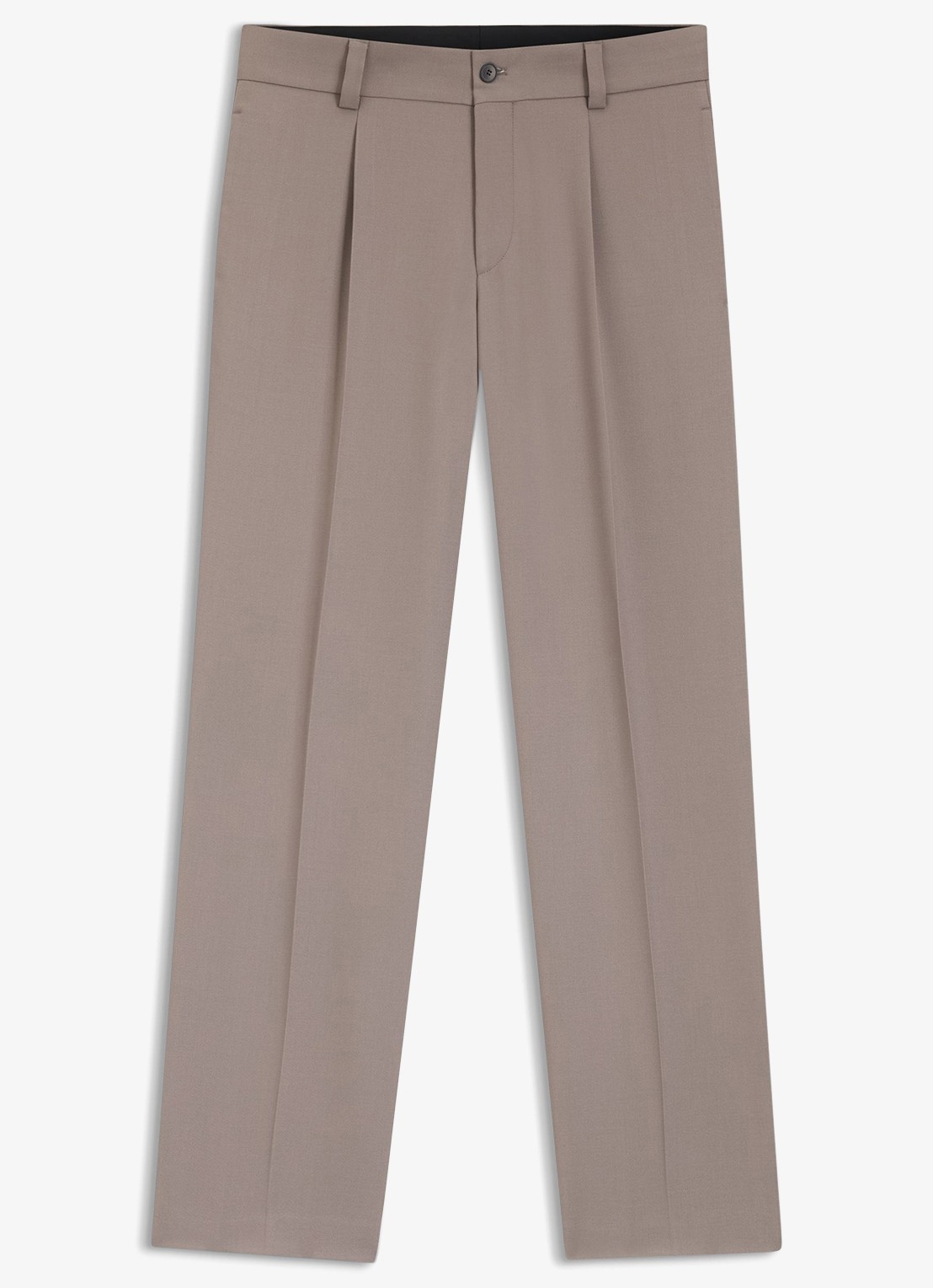 HUGO Regular fit pantalon met steekzakken - voorkant lichtbruin