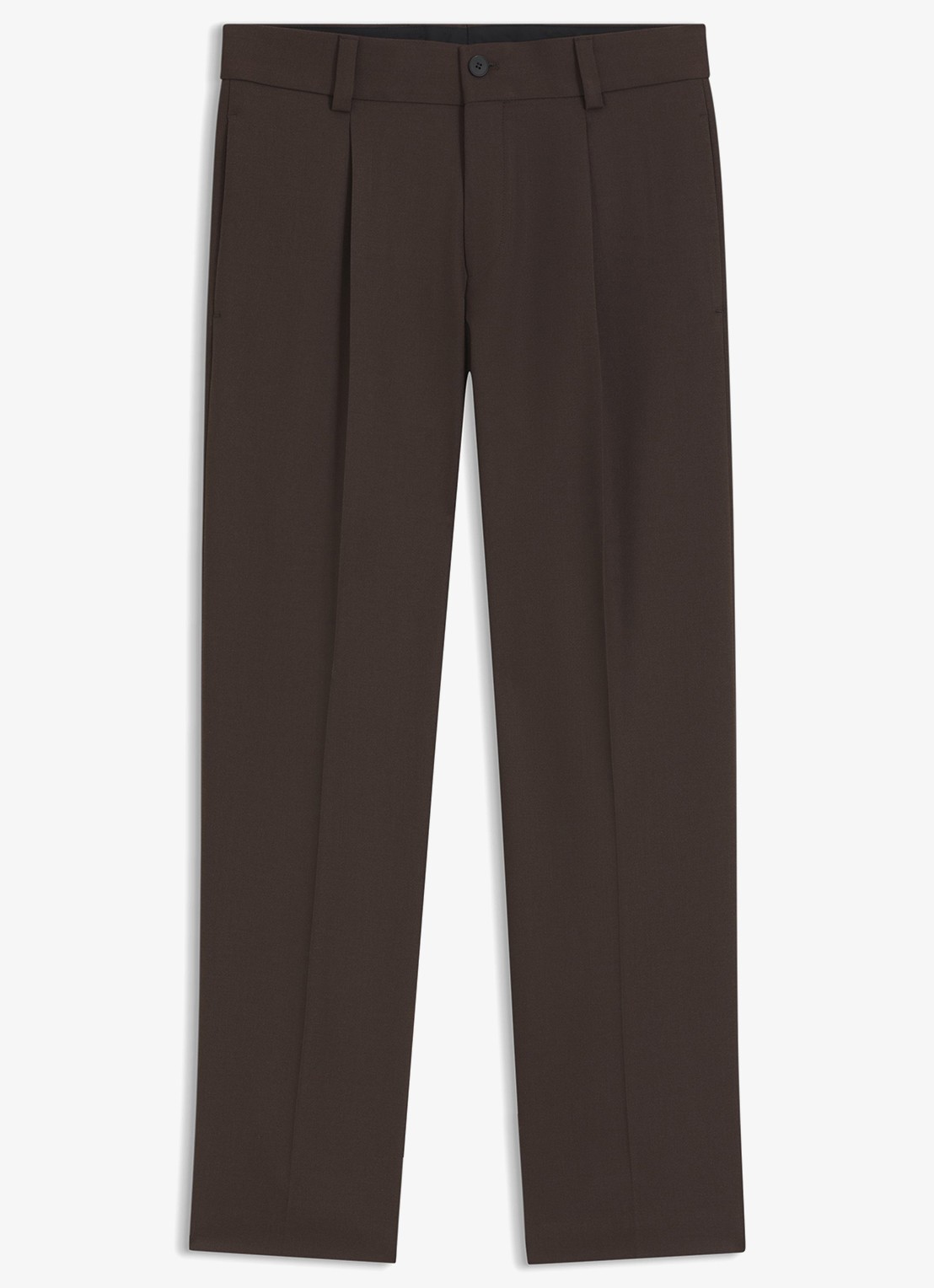 HUGO Regular fit pantalon met steekzakken - voorkant brown overflow-903