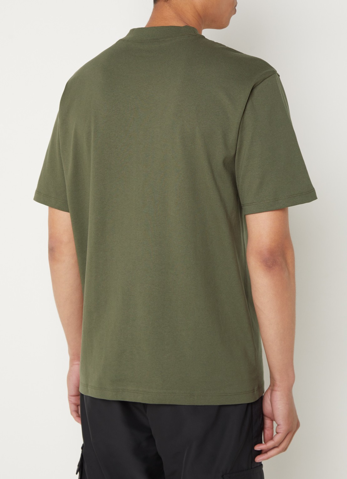 HUGO Relaxed-fit T-shirt van katoen met logoprint - achterkant 2 dark beige-257 / beige