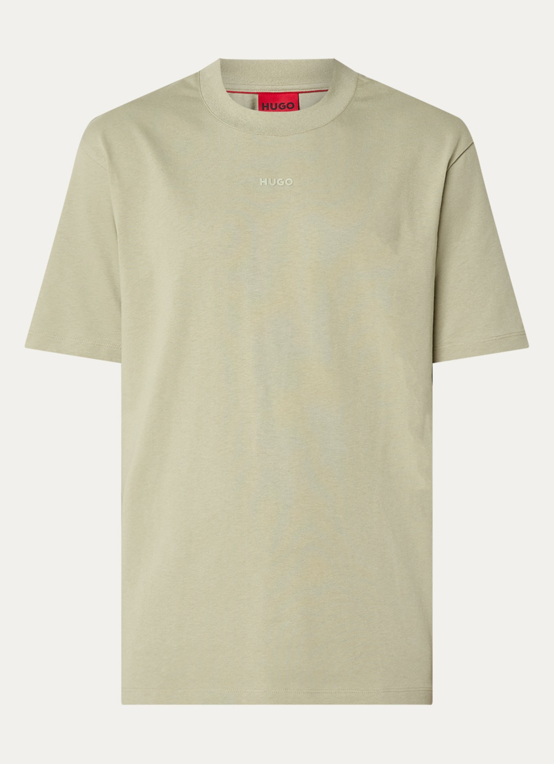 HUGO Relaxed-fit T-shirt van katoen met logoprint - voorkant open green-391 / groen