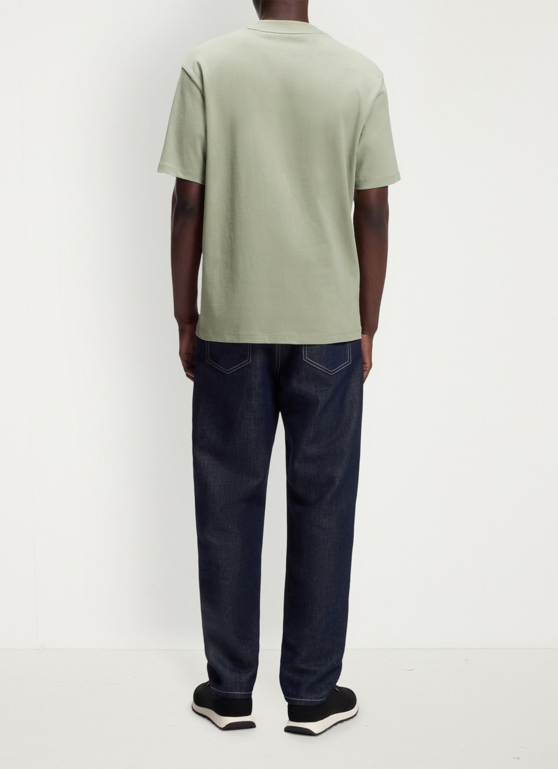 HUGO Relaxed-fit T-shirt van katoen met logoprint - achterkant light/pastel green-337 / groen