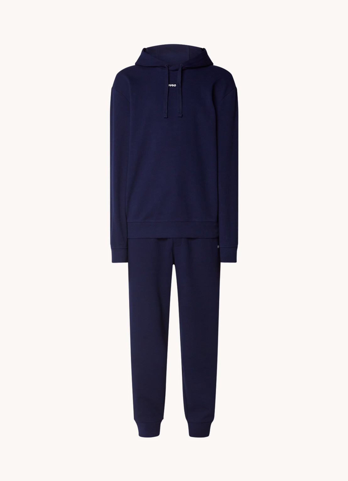 HUGO Relaxed-fit trainingspak met logoprints - voorkant 3 blauw