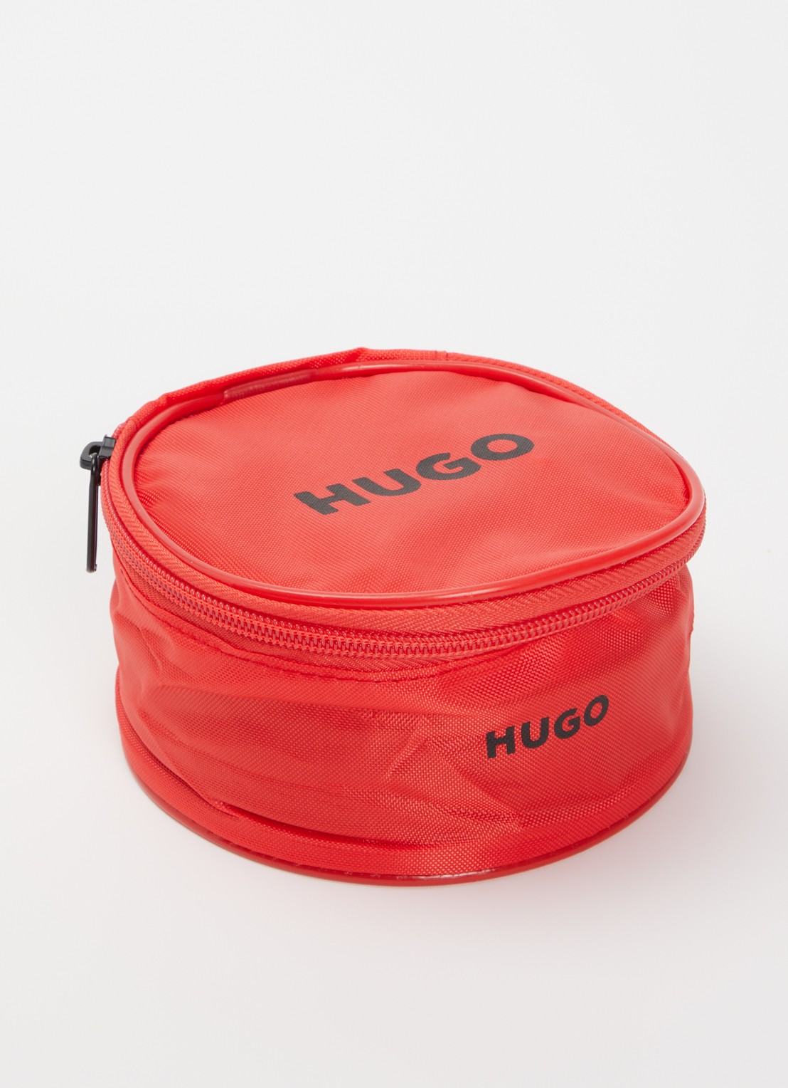 HUGO Reversible riem van leer met logo - detail 5 zwart
