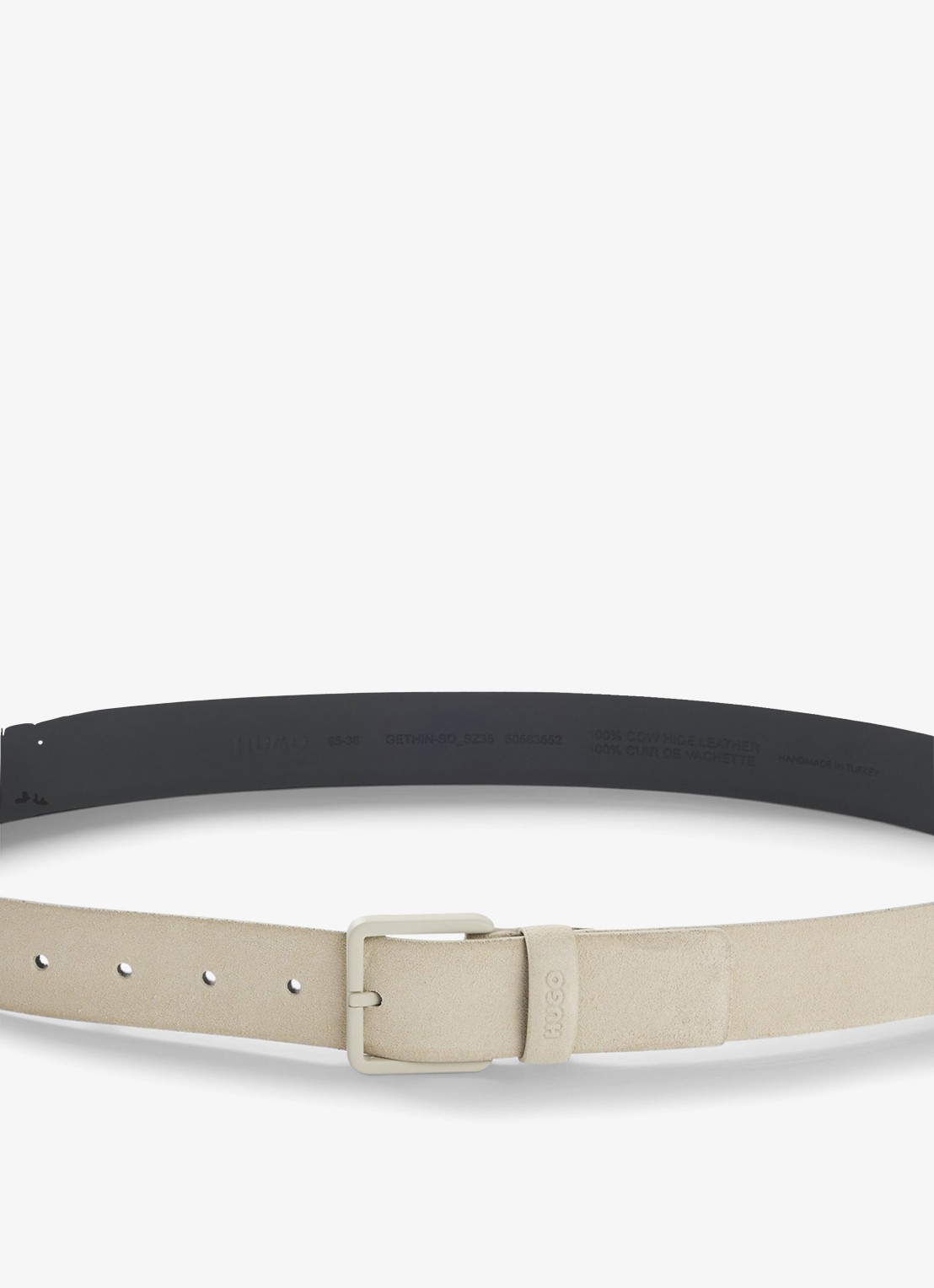 HUGO Riem van suède - achterkant 3 beige