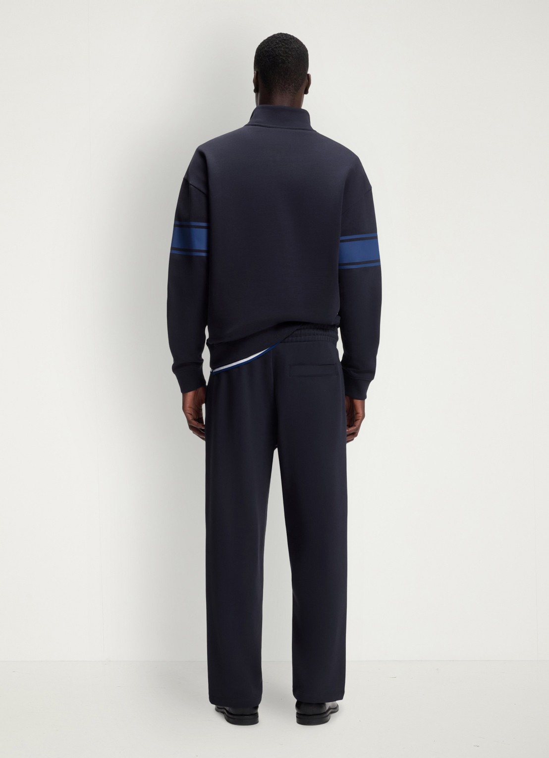 HUGO Schipperstrui met logo - achterkant 5 blauw