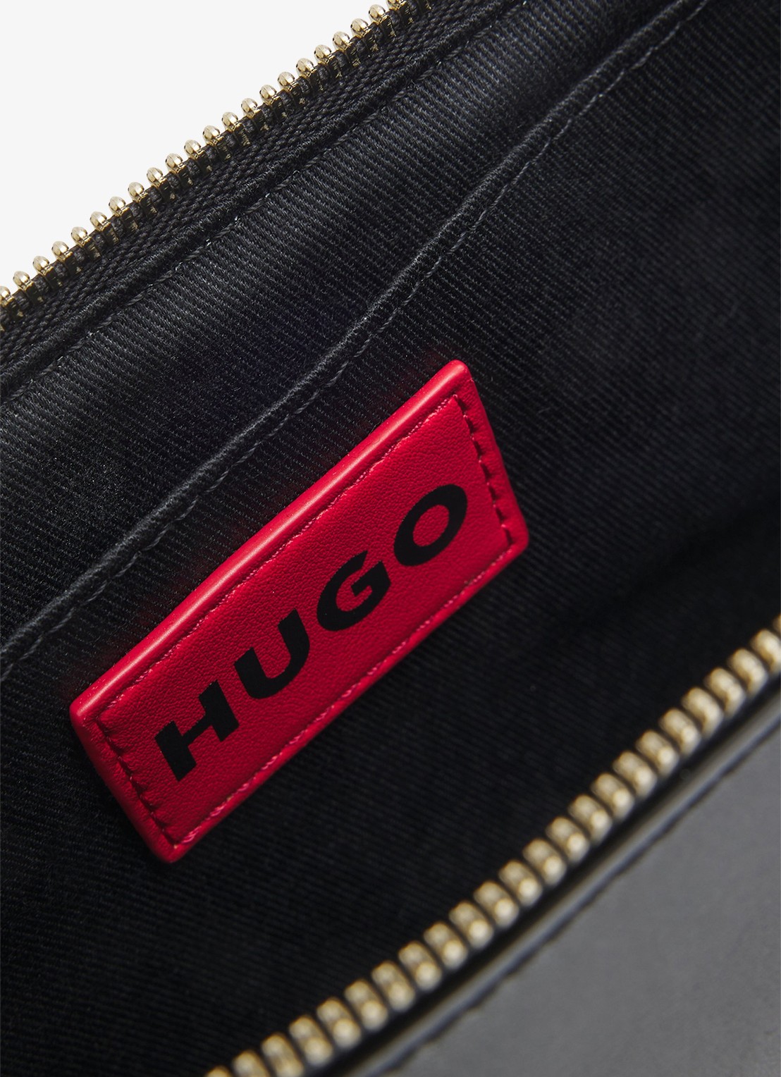 HUGO Schoudertas met logo - achterkant 4 zwart