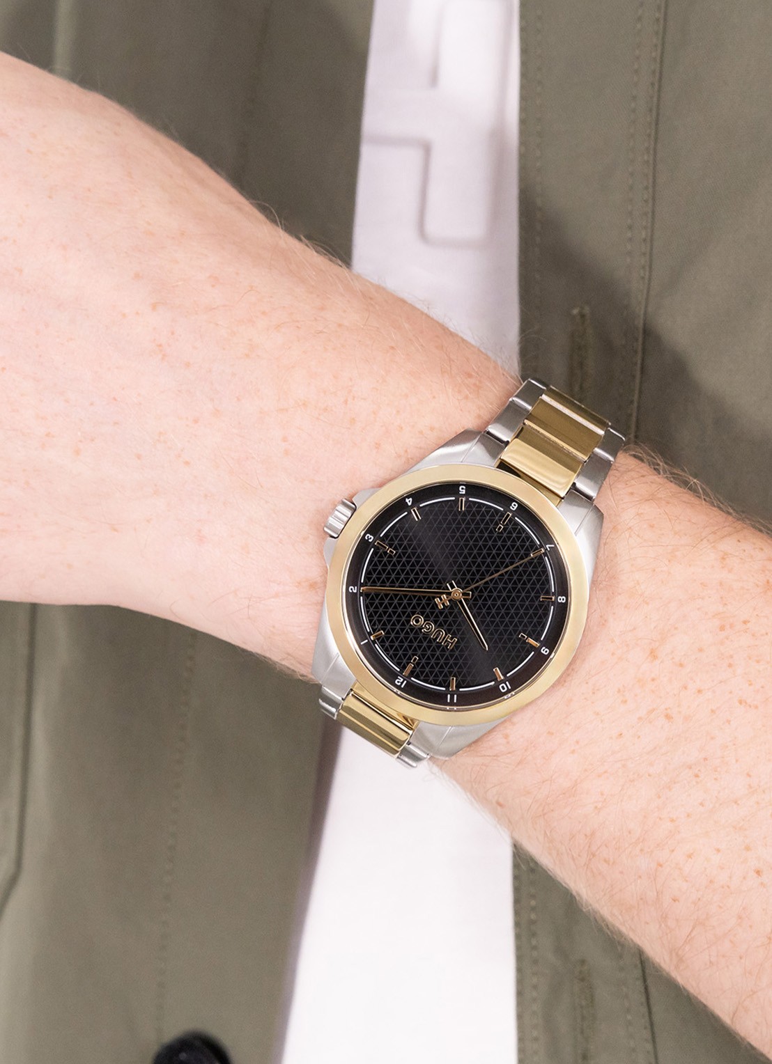 HUGO #SEAM horloge HU1530452  - voorkant 2 zilver