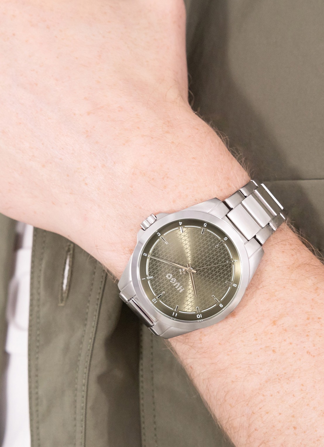 HUGO #SEAM horloge HU1530453 - voorkant 2 zilver