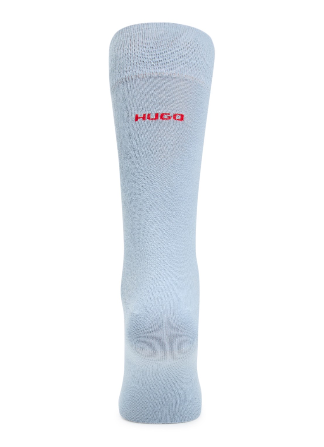 HUGO Set van twee paar sokken met normale lengte en logo - voorkant 2 blauw