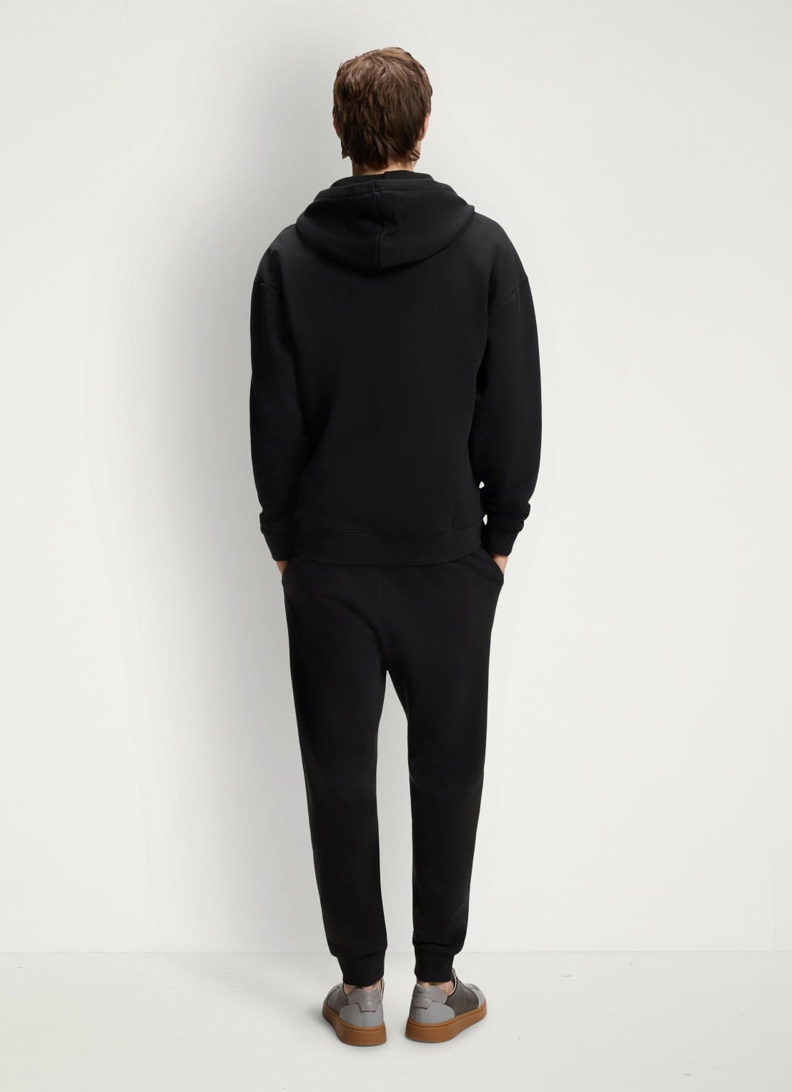 HUGO Set van vest en joggingbroek met logo 2-delig - achterkant zwart