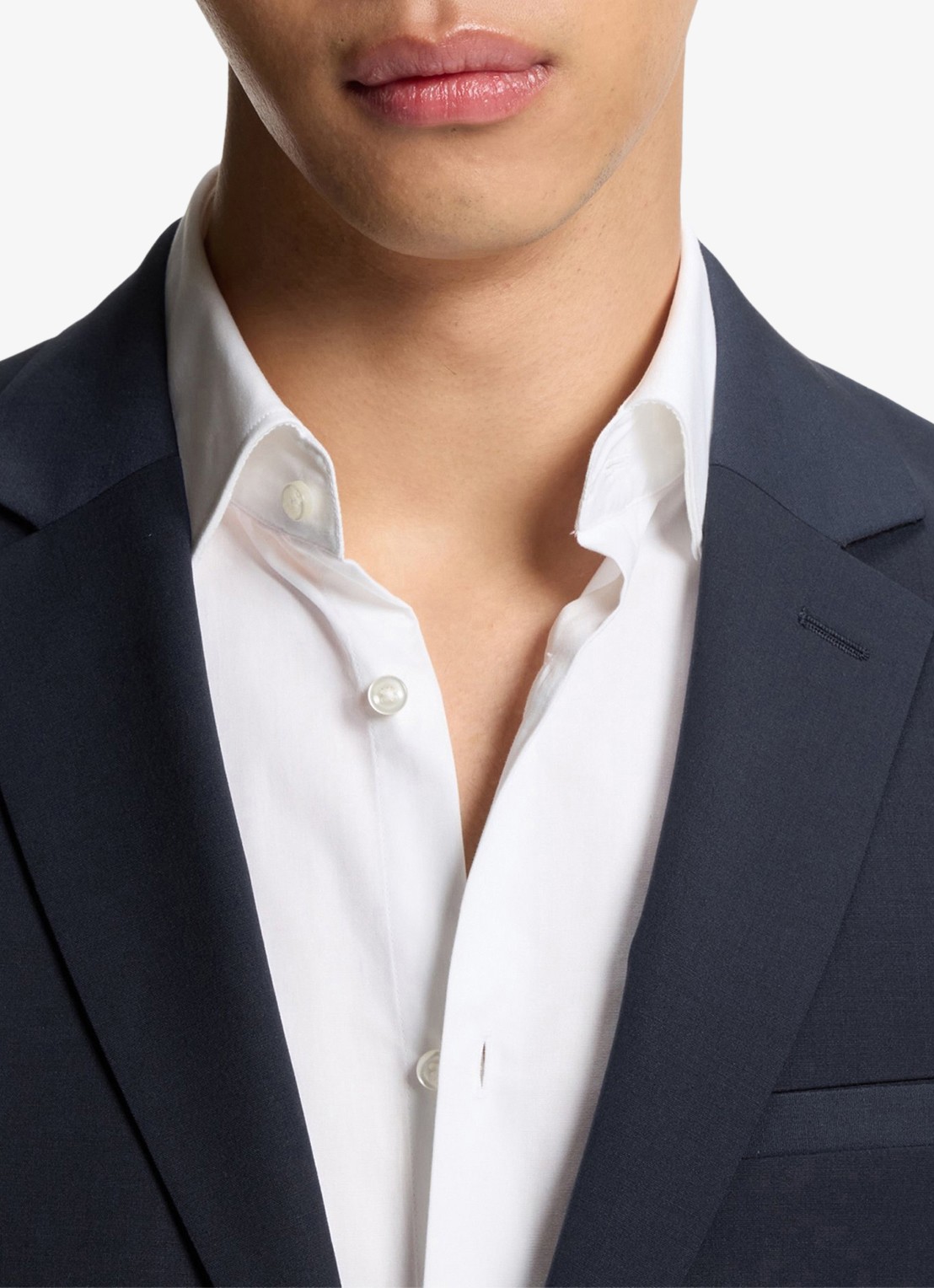 HUGO Slim-fit 2-delig pak in wolblend - detail 3 blauw