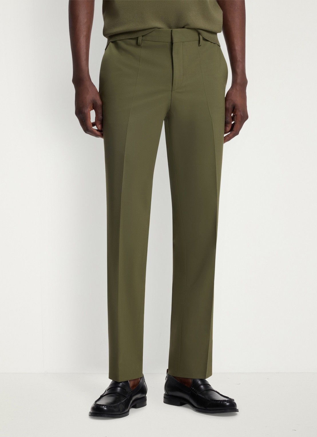 HUGO Slim fit 2-delig pak in wolblend - detail 6 open green-388 / groen