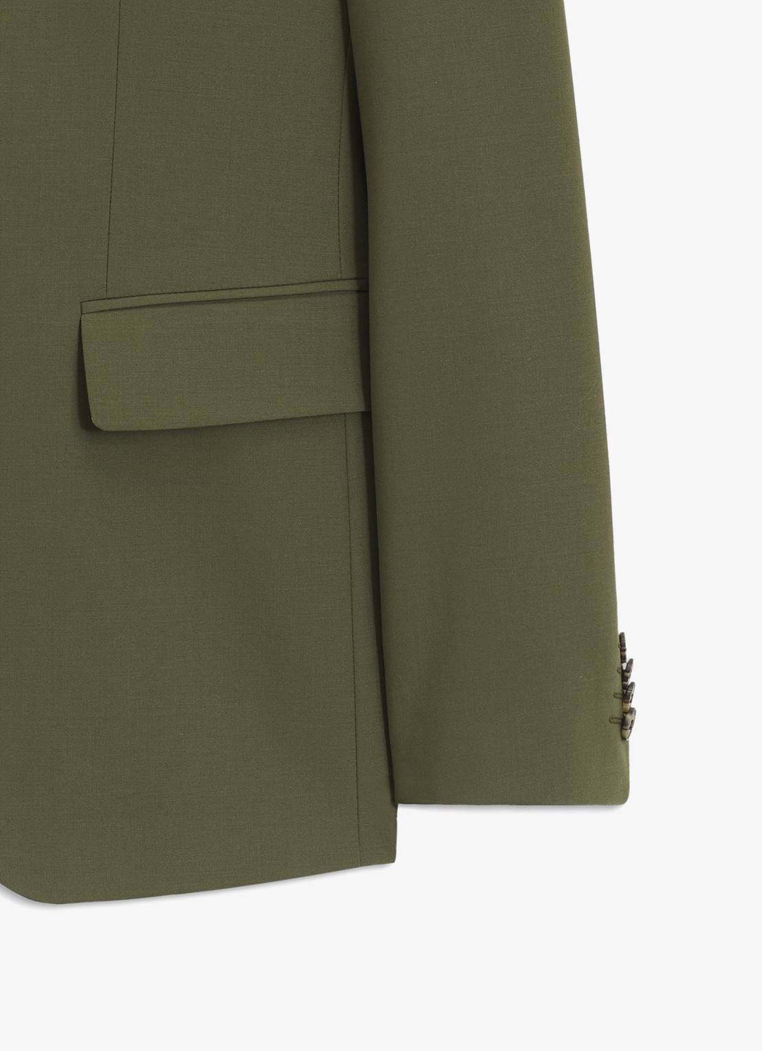 HUGO Slim fit 2-delig pak in wolblend - detail 7 open green-388 / groen