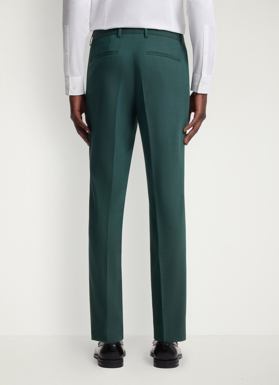 HUGO Slim fit 2-delig pak in wolblend - detail 8 donkergroen