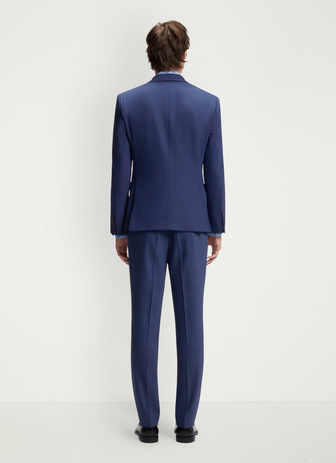 HUGO Slim fit 2-delig pak in wolblend - achterkant 8 donkerblauw