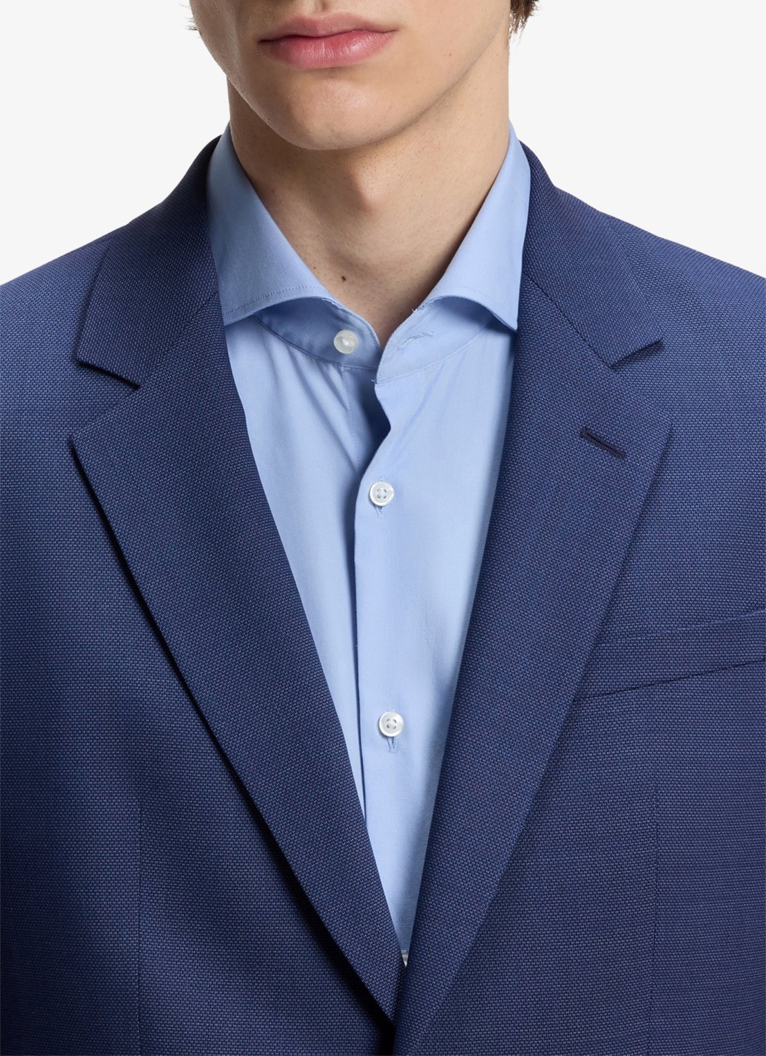 HUGO Slim fit 2-delig pak in wolblend - detail 2 donkerblauw