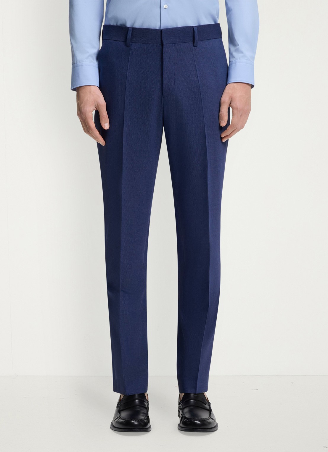 HUGO Slim fit 2-delig pak in wolblend - detail 4 donkerblauw