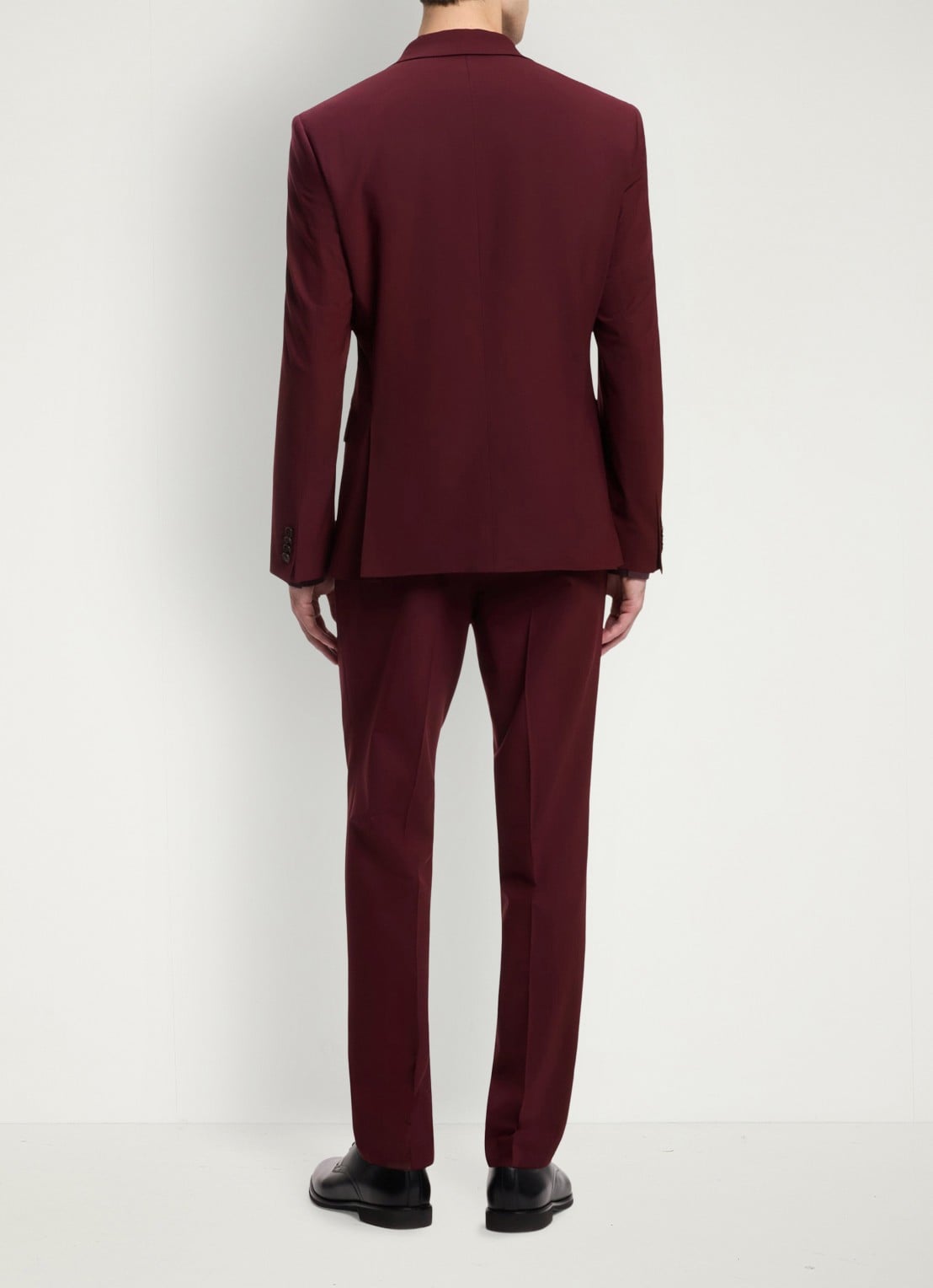 HUGO Slim fit 2-delig pak in wolblend - achterkant 6 dark red-603 / rood