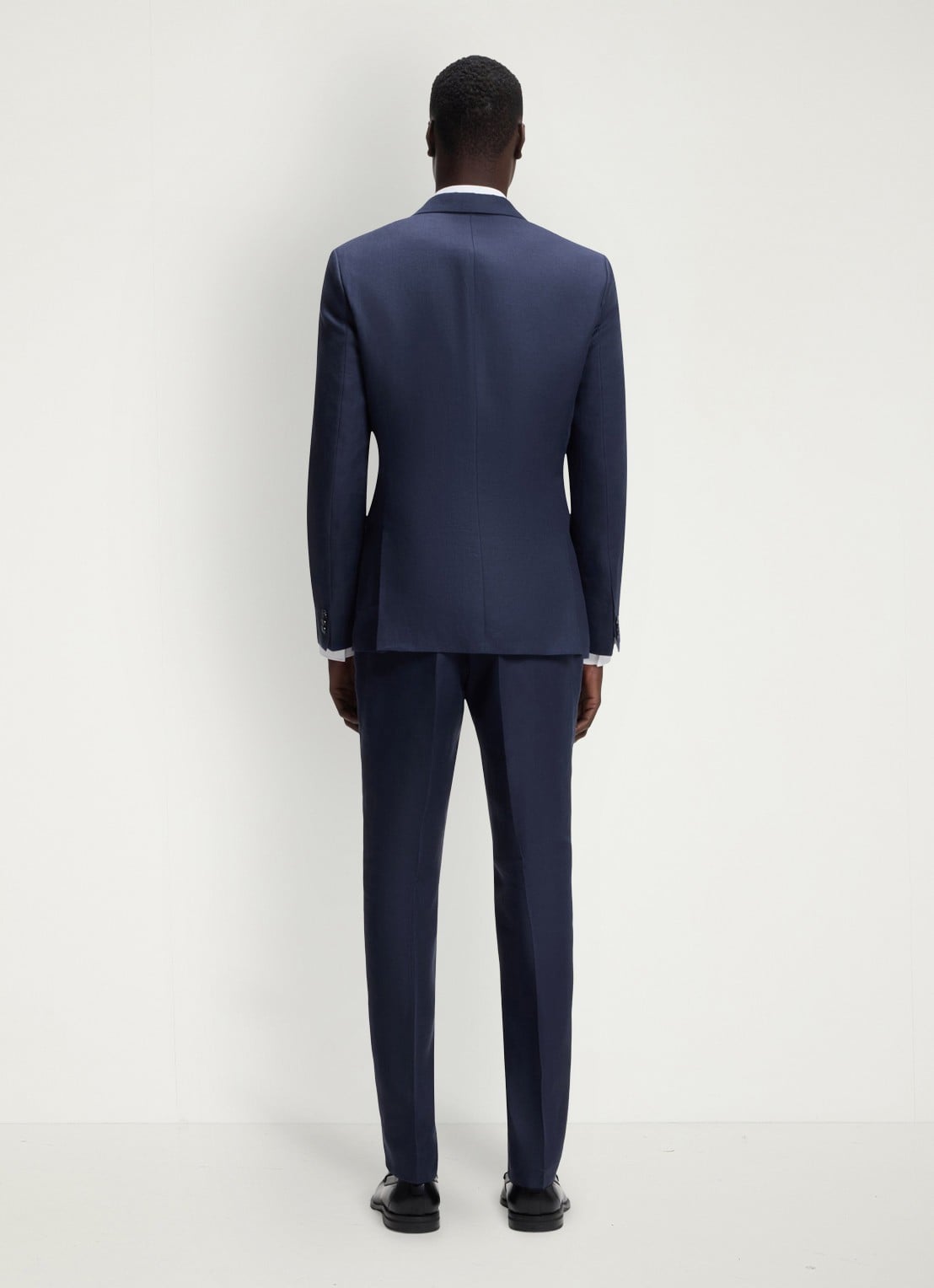 HUGO Slim fit 2-delig pak van linnen - achterkant blauw