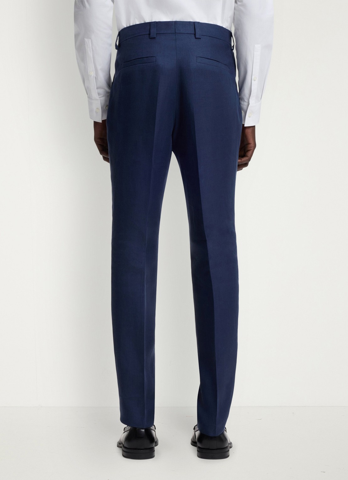 HUGO Slim fit 2-delig pak van linnen - detail 6 blauw