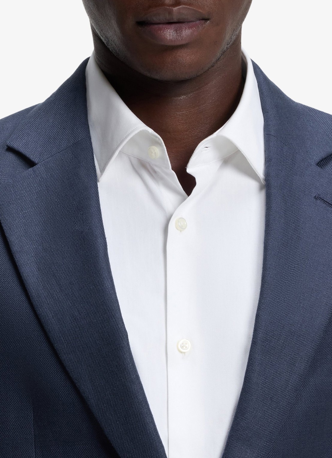 HUGO Slim fit 2-delig pak van linnen - detail 8 blauw