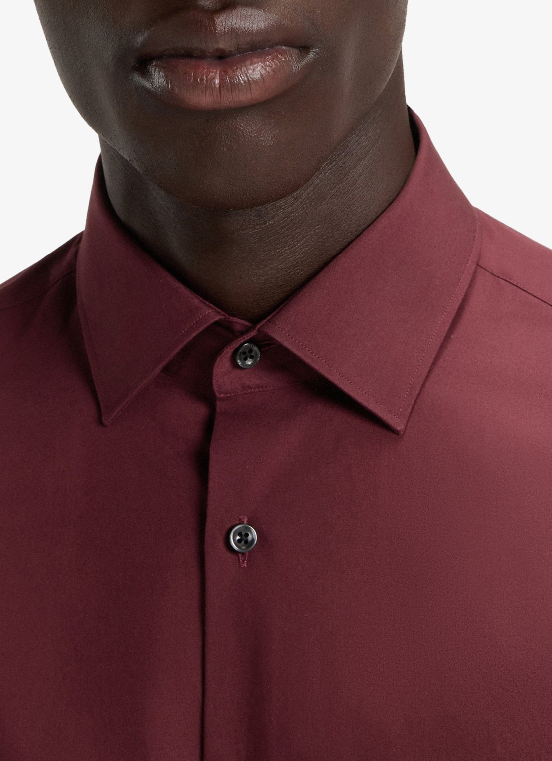 HUGO Slim-fit overhemd in een popeline van gemakkelijk te strijken katoen - detail 5 dark red-602 / rood