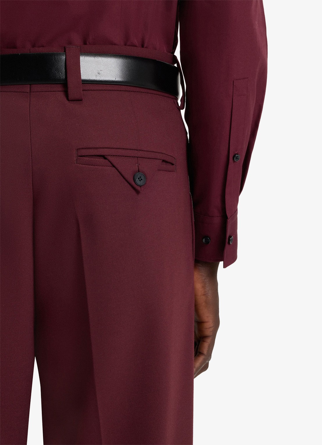 HUGO Slim-fit overhemd in een popeline van gemakkelijk te strijken katoen - detail 6 dark red-602 / rood