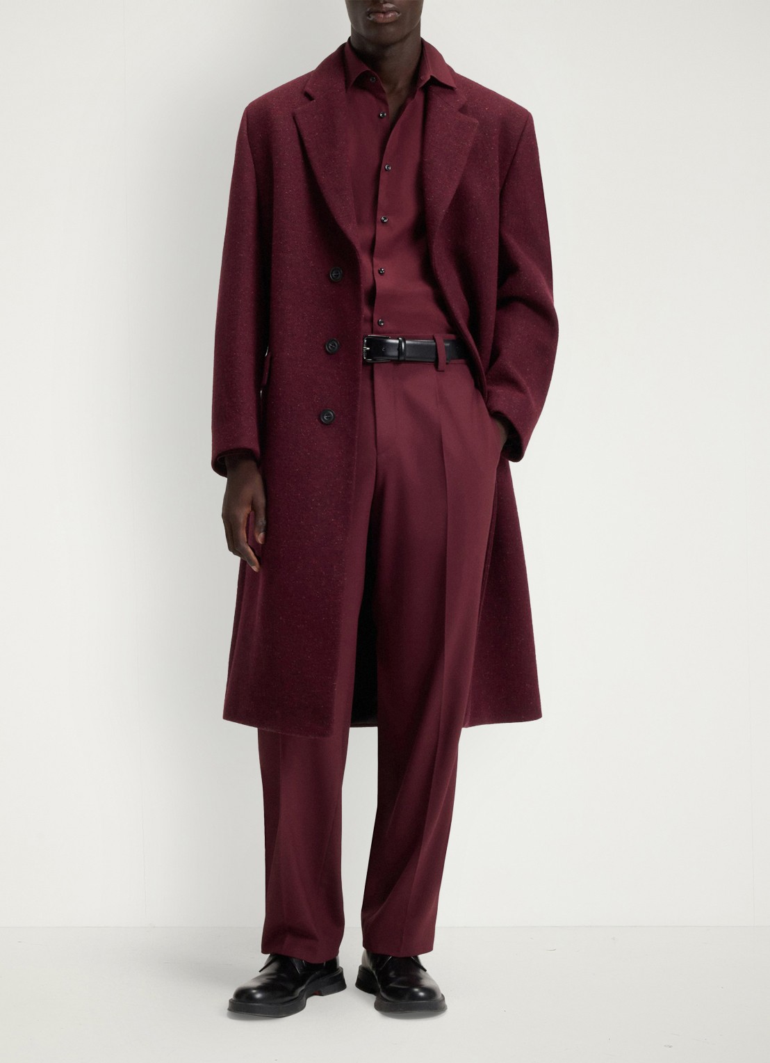 HUGO Slim-fit overhemd in een popeline van gemakkelijk te strijken katoen - voorkant 3 dark red-602 / rood