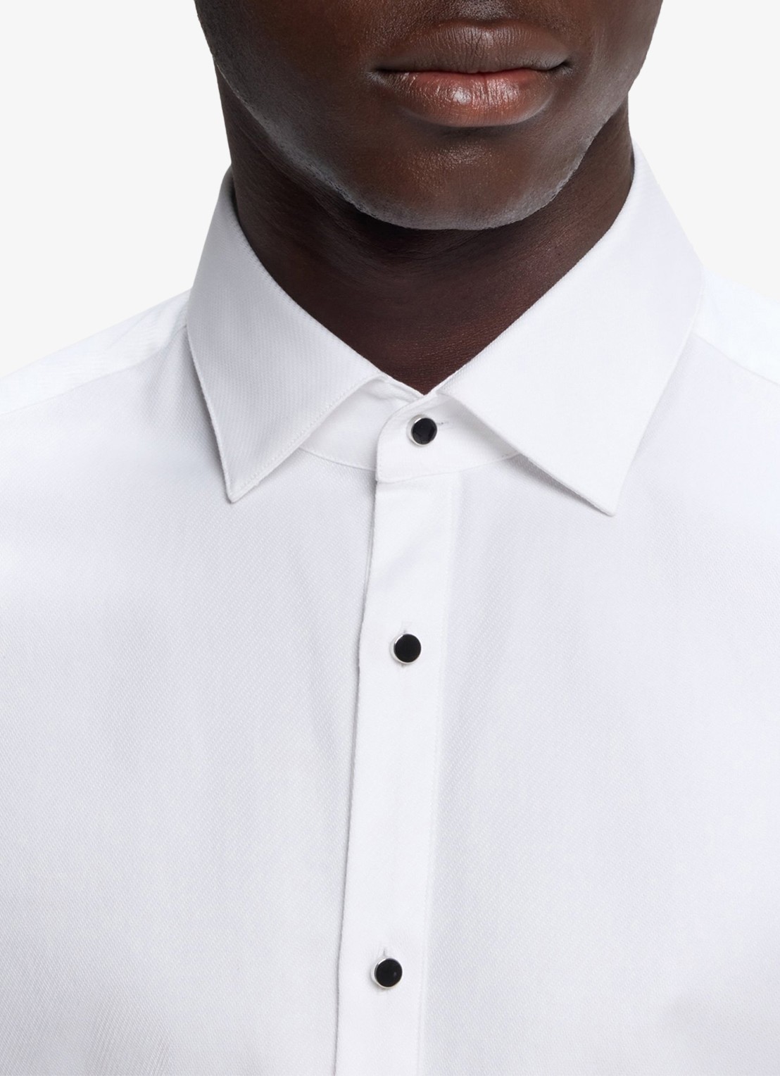 HUGO Slim fit overhemd van katoen - detail 4 wit