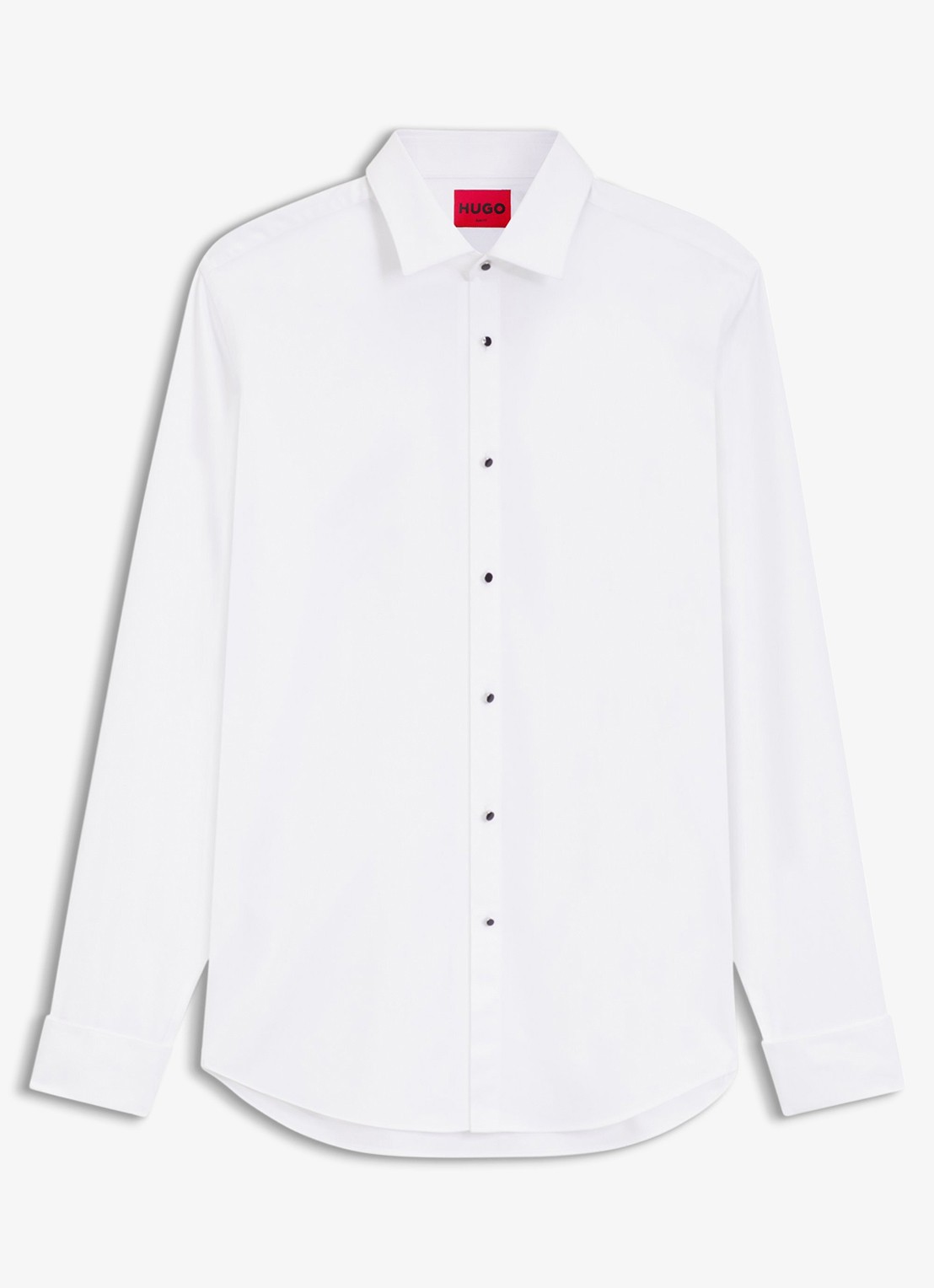 HUGO Slim fit overhemd van katoen - voorkant 5 wit