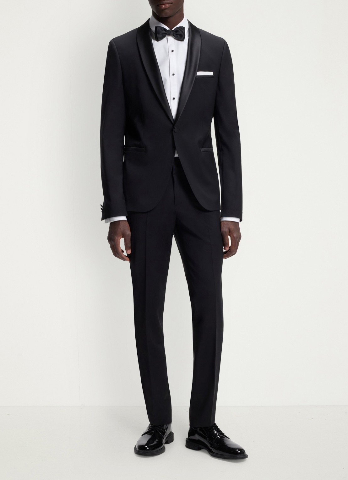 HUGO Slim fit overhemd van katoen - voorkant 6 wit