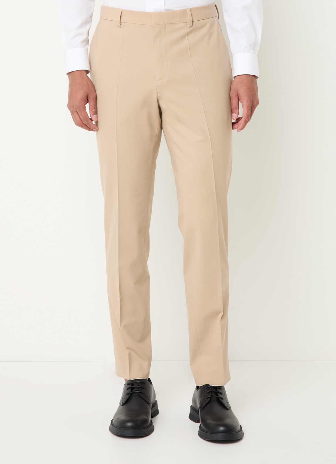 HUGO Slim-fit pak van een wolmix met hoogwaardige stretch - detail 7 beige