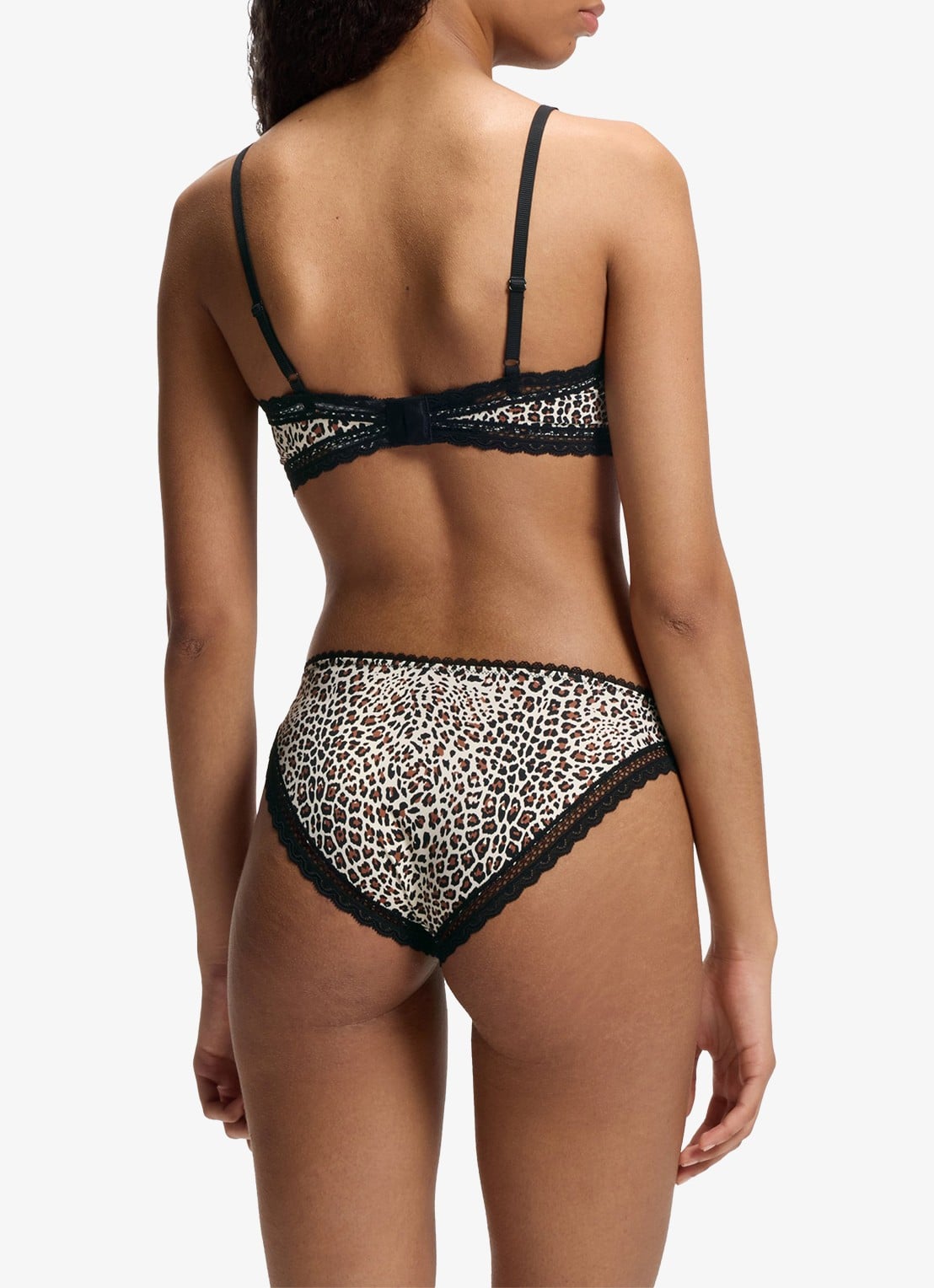 HUGO Slip met dierenprint - achterkant multicolor