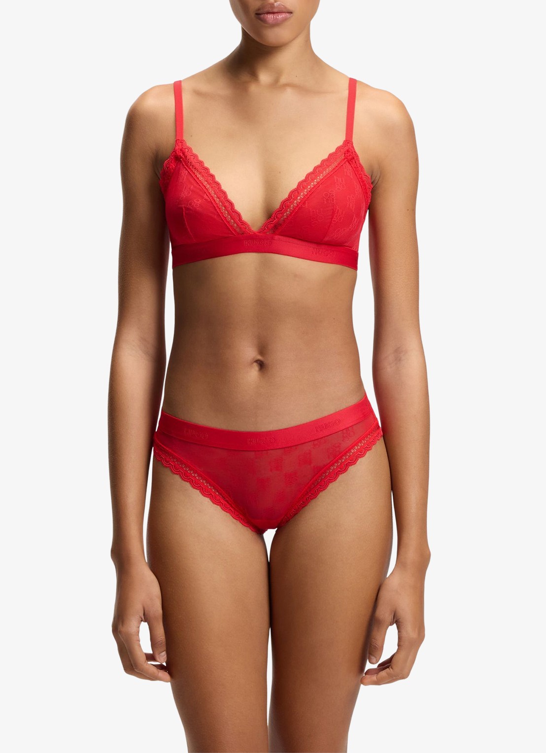 HUGO Slip van kant - voorkant 5 rood