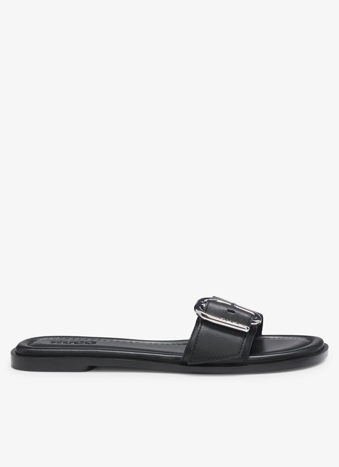 HUGO Slippers met gesp - voorkant black-001 / zwart