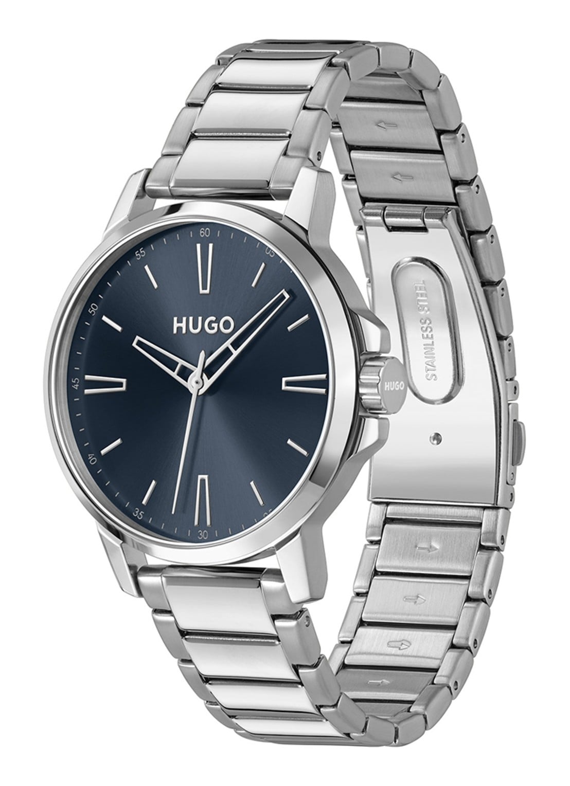 HUGO Smooth horloge HU1530419  - detail 3 zilver