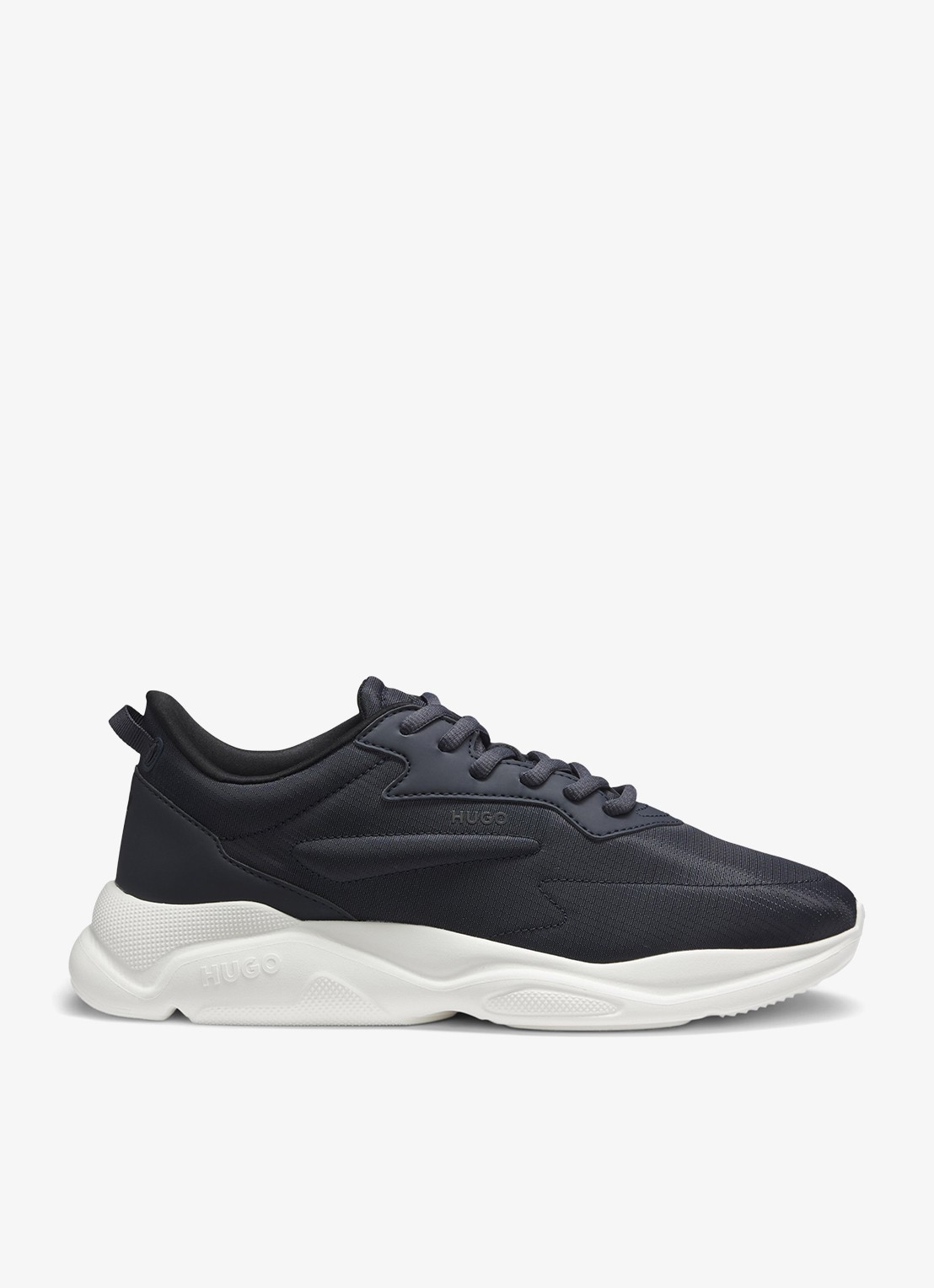 HUGO Sneaker met logo - detail 2 donkerblauw
