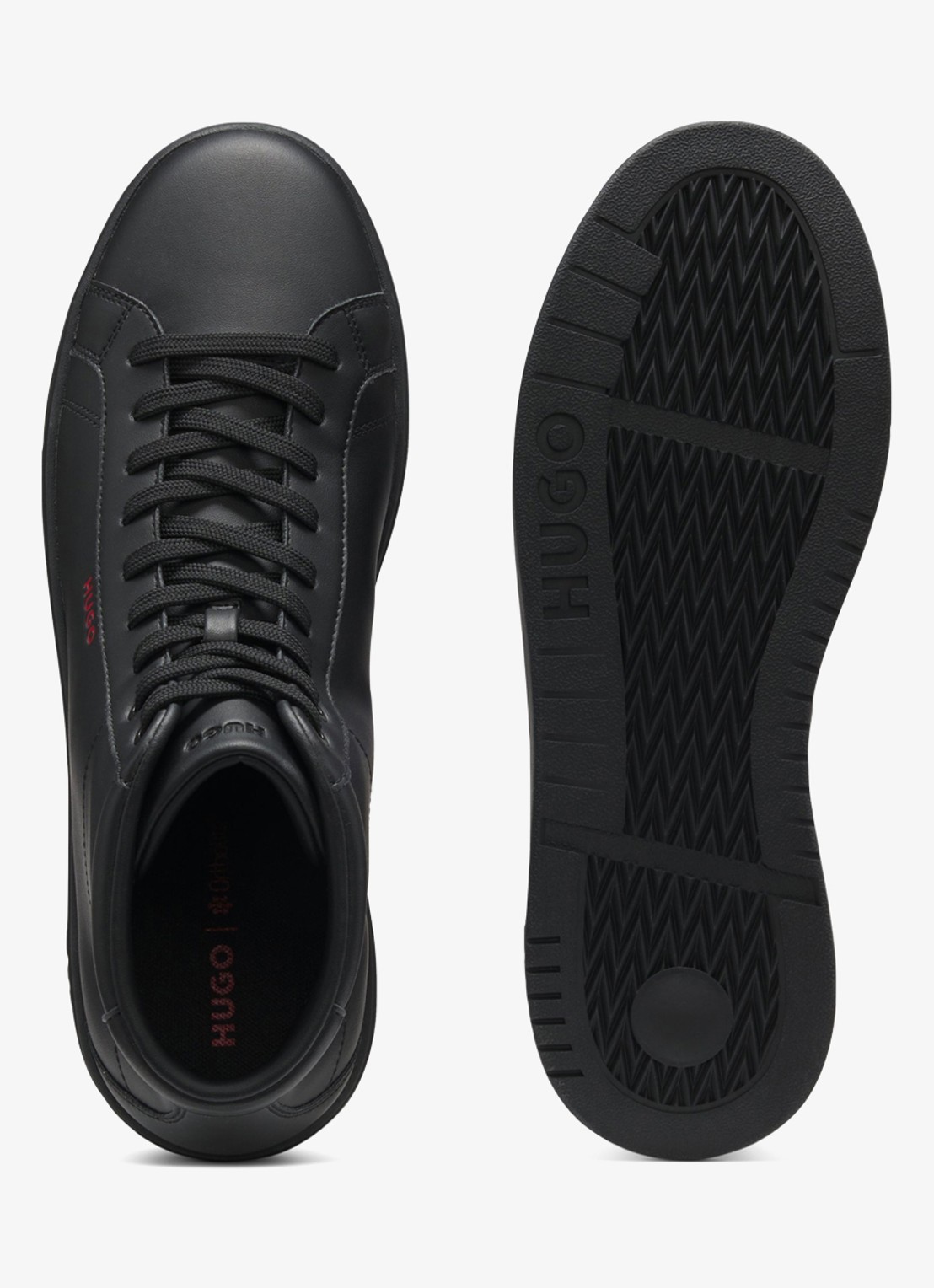 HUGO Sneaker met logo - achterkant 5 zwart