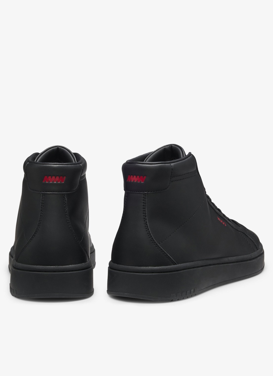 HUGO Sneaker met logo - achterkant 3 zwart