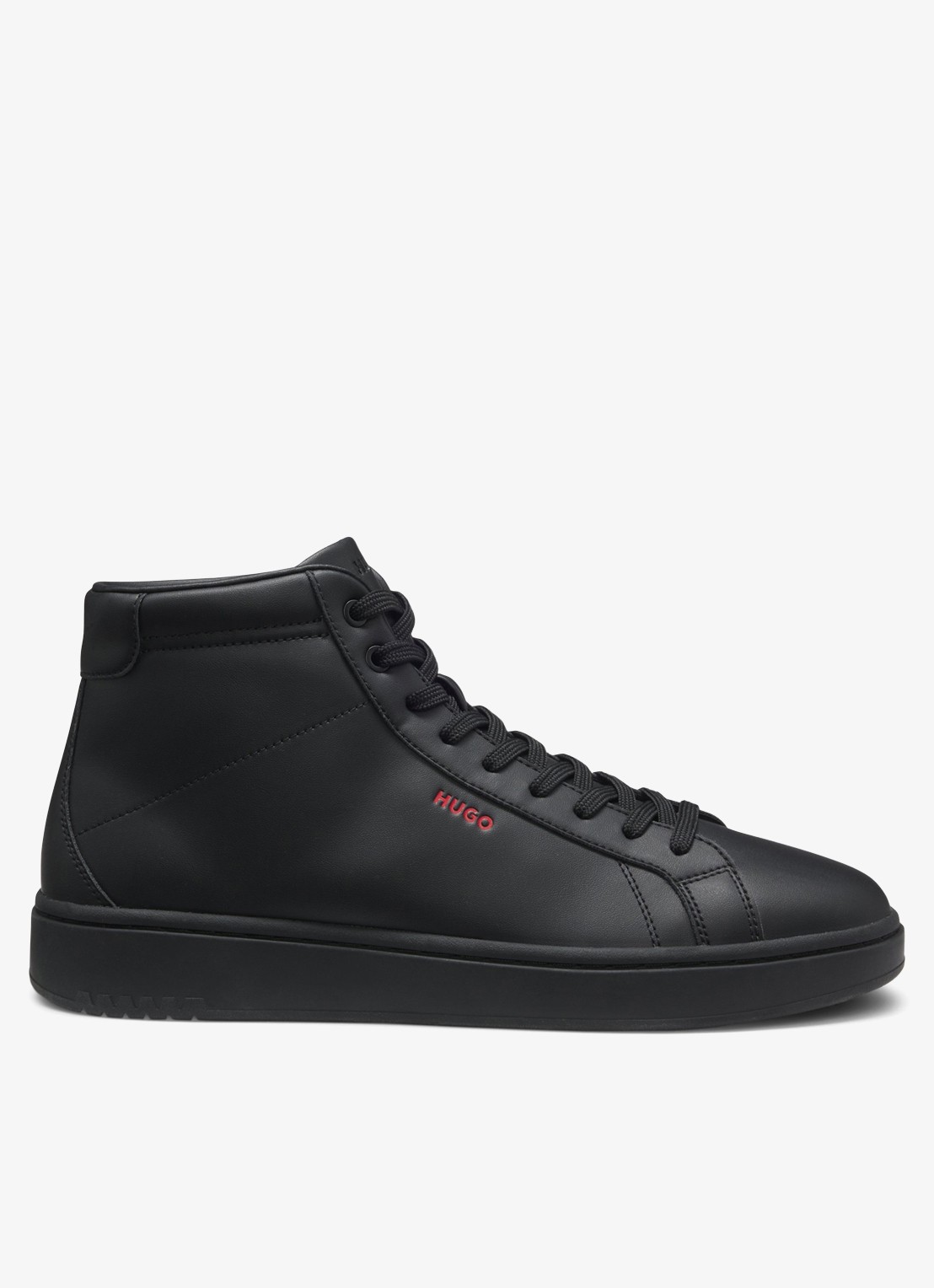 HUGO Sneaker met logo - voorkant 3 zwart