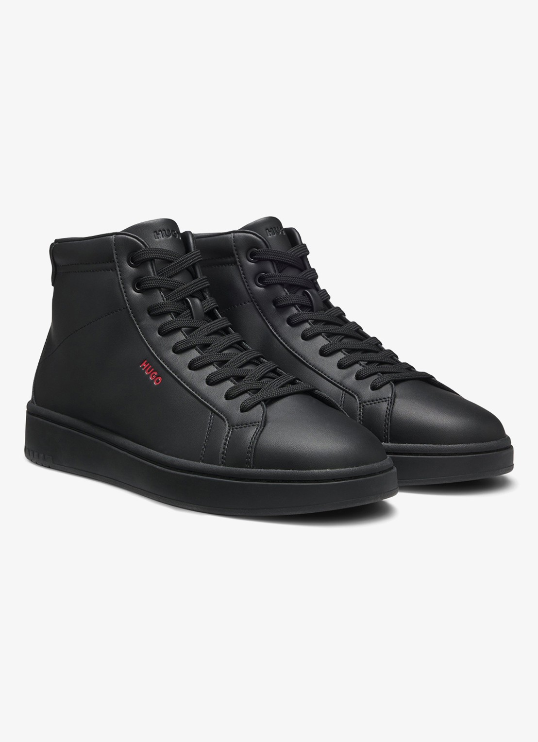 HUGO Sneaker met logo - voorkant 4 zwart