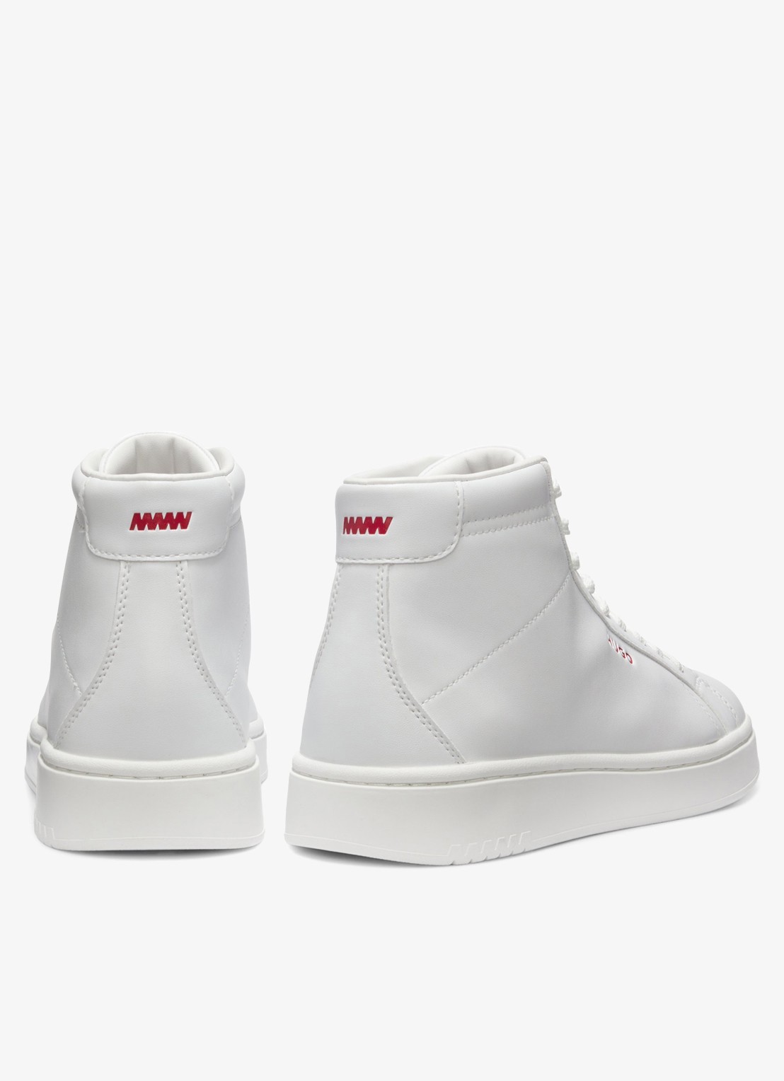 HUGO Sneaker met logo - achterkant 3 wit