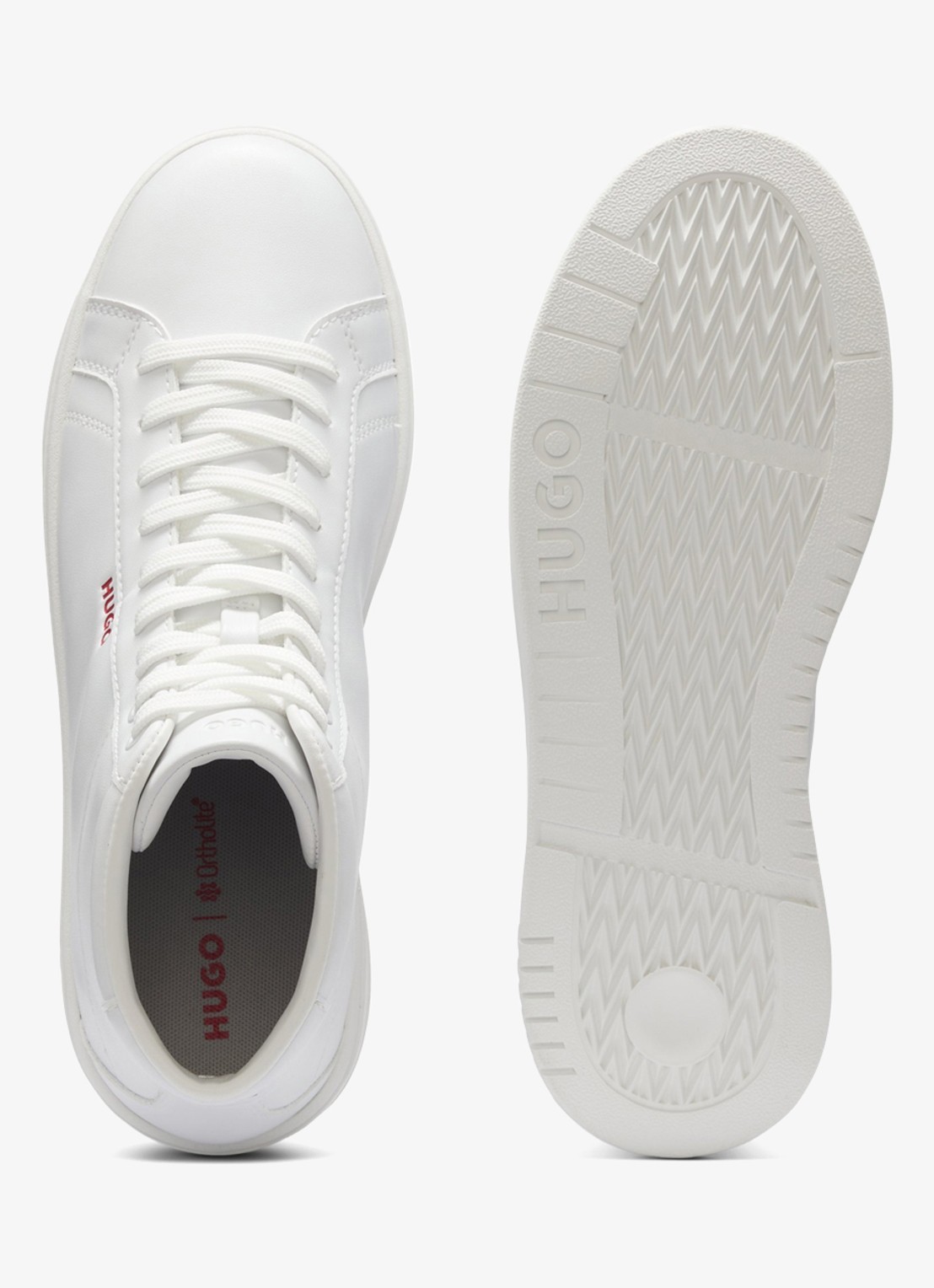 HUGO Sneaker met logo - detail 2 wit